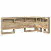 vidaXL Opberghoofdbord met plank Sonoma Eiken 90 cm Bewerkt hout