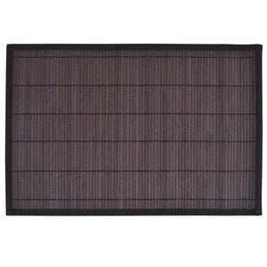 vidaXL 6 Placemats bamboe 30 x 45 cm donkerbruin
