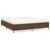 vidaXL Boxspring bed stof donkerbruin 180x200 cm