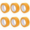 vidaXL Verf Maskertapes 6 st Geel 38mm x 50m Papier