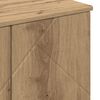 vidaXL Badkamermeubelset 3 pcs Artisan Eiken Bewerkt hout & Metaal