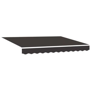 vidaXL Vervangingsdoek voor zonnescherm Antracietkleurig 235 x 195 cm