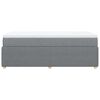 vidaXL Boxspring met matras stof lichtgrijs 90x190 cm