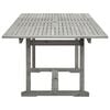 vidaXL Tuintafel (160-240)x100x75 cm massief acaciahout