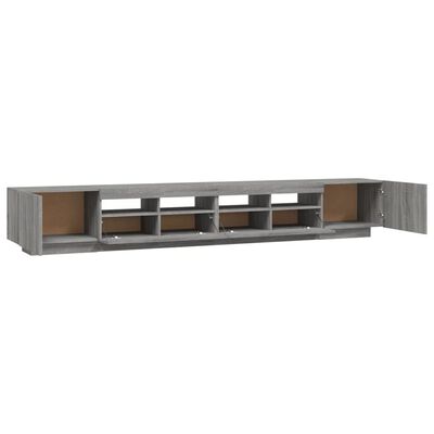 vidaXL 3-delige Tv-meubelset met LED's bewerkt hout grijs sonoma eiken