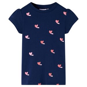 vidaXL Kindershirt 104 marineblauw