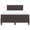vidaXL Boxspringbed met matras Donkerbruin 120 x 190 cm Stof