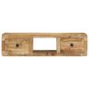vidaXL Tv-wandmeubel 100x32x25 cm massief hout ruw mangohout