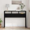 vidaXL Wandtafel Zwart eiken 105 x 30 x 80 cm Bewerkt hout