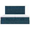 vidaXL Ottoman bed met matrassen en LED's 160x200cm fluweel