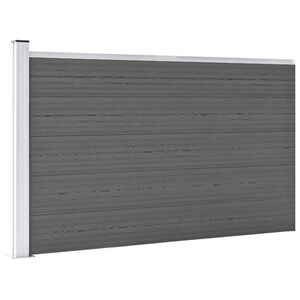 vidaXL Schutting 175x105 cm HKC grijs