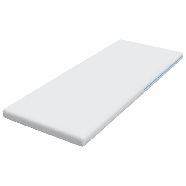 vidaXL matrastopper Wit 80 x 200 cm Jacquard stof