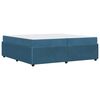 vidaXL Bedframe met matras Blauw 200 x 200 cm Stof
