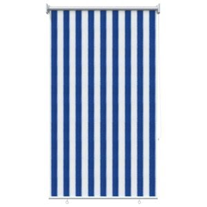 vidaXL Buitenrolgordijn 90% UV-blok Blauw en Witte Streep 60 x 140 cm