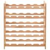 vidaXL Wijnrek voor 25 flessen 63x25x73 cm massief walnotenhout