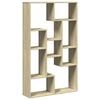 vidaXL Boekenkast 72x20x120,5 cm bewerkt hout sonoma eikenkleurig