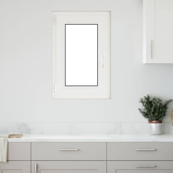 Kelderraam RISOR Antraciet 50 x 75 cm PVC en glas