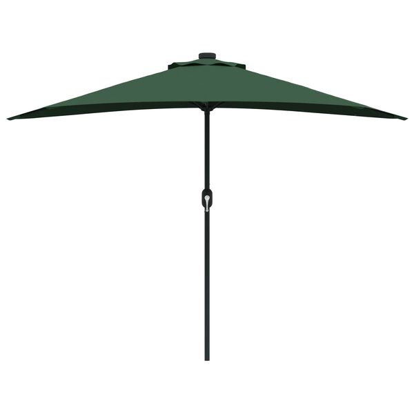 vidaXL Tuinparasol Groen 294 x 150 x 224 cm Polyester en staal