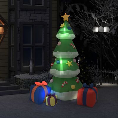 vidaXL Kerstdecoratie opblaasbaar kerstboom LED cm kopen? |