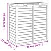 vidaXL Vuilnisbak voor buiten 78x41x86 cm polypropeen lichtbruin