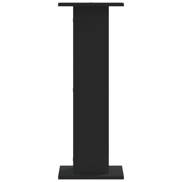 vidaXL Speakerstandaards 2 st 30x30x80 cm bewerkt hout zwart