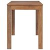 vidaXL Eettafel 140x70x76 cm teakhout met natuurlijke afwerking
