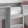 vidaXL Bunk Bed voor Kinderen Grijs Sonoma 100 x 200 cm Bewerkt hout