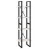 vidaXL Boekenkast met 4 schappen 40x30x140 cm massief grenenhout wit