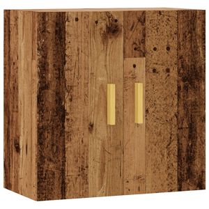 vidaXL Wandkast 60x31x60 cm bewerkt hout oud houtkleurig