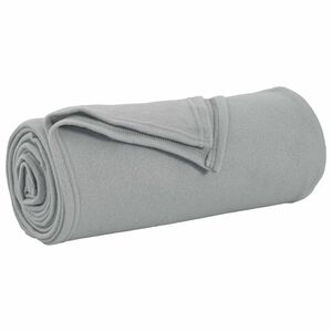 vidaXL plaid Grijs 240 x 220 cm 0.76 kg Fleece