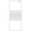 vidaXL Inloopdouchewand 80x195 cm transparant ESG-glas wit