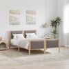 vidaXL Bedframe met hoofdeinde Taupe 140 x 200 cm Stof