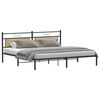 vidaXL Bedframe zonder matras 193x201cm spaanplaat sonoma eikenkleurig