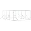 vidaXL Hondenkennel voor buiten 4x8x2 m gegalvaniseerd staal zilver