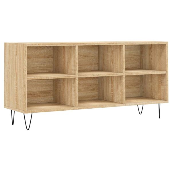 vidaXL Tv-meubel 103,5x30x50 cm bewerkt hout sonoma eikenkleurig