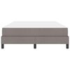 vidaXL Boxspringbed met matras Taupe 140 x 190 cm Stof