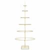 vidaXL Metalen kerstboom met standaard Goud 150 cm Poedergecoat staal