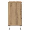 vidaXL Dressoir Artisan Eiken 40 x 35 x 70 cm Gemonteerd hout en ijzer