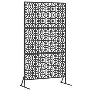 vidaXL Privacyscherm 100 x 50 x 180 cm Staal Zwart