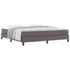 vidaXL Bedframe met matras Grijs 180 x 200 cm Stof