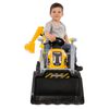 Smoby Kindertractor en aanhanger Builder Max geel en zwart