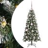 vidaXL Kunstkerstboom Groen 120 cm PVC en Plastic en Staal