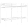 vidaXL Stapelbed zonder matras 75x190 cm staal wit