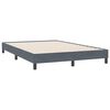 vidaXL Bedframe zonder matras 160x220 cm fluweel donkergrijs