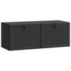 vidaXL Wandbeugel TV-kast Zwart 78,5 x 31 x 30 cm Bewerkt hout