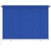 vidaXL Rolgordijn voor buiten 200x140 cm HDPE blauw