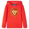 vidaXL Kindertrui met capuchon 92 rood