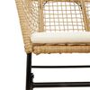 vidaXL 5-delige Tuinset met kussens poly rattan glas bruin