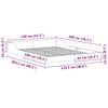 vidaXL Bedframe Wit 120 x 200 cm Massief grenenhout