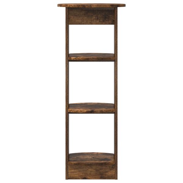 vidaXL Bijzetkast Gerookte Eik 40 x 40 x 100 cm Geconstrueerd hout